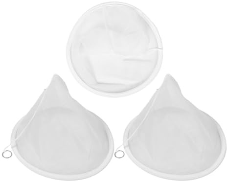 ANDRESLAD 3 Stück Konischer Honigfilter aus Nylon mit 150 Mesh Feinmaschigem Sieb Leichtes Fasernetz für Bienenhaltung und Küchenaufgaben Langlebiges Honigsieb