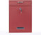 Wall Mounted Locking Vertical Dropbox Mailbox - Safe and Secure (Large) | Made with Galvanized Steel | Red