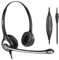 Wantek Headset Handy Binaural mit Noise Cancelling Mikrofon, Smartphone Kopfhörer für iPhone Samsung Huawei HTC LG ZTE BlackBerry Android Mobiltelefon mit 3,5mm Klinkenstecker