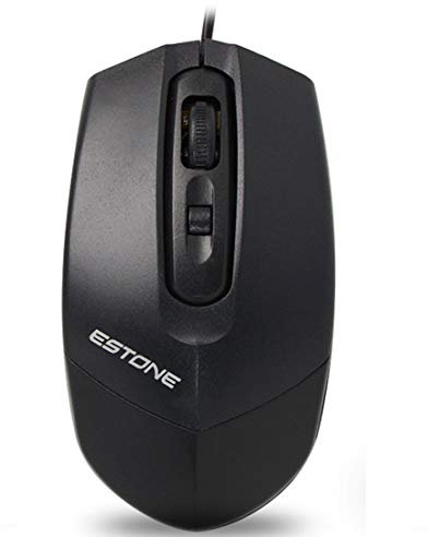 BXGZXYQ Souris Filaire USB Office Business pour Ordinateur de Bureau Compatible avec Ordinateur Portable Mac Souris Filaire USB avec 3 Boutons (Couleur : Pure Black)
