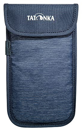 Tatonka Handyhülle Smartphone Case XXL - Innenmaße: 16,5 x 8,5cm - Gepolsterte Schutzhülle fürs Handy mit Klettverschluss-Deckel, Gürtelschlaufe und Zugband zum Herausziehen