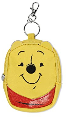 DISNEY Winnie l'ourson Porte-clés Mini sac à dos Jaune et rouge, Rouge, jaune et noir, Taille unique, Moderne