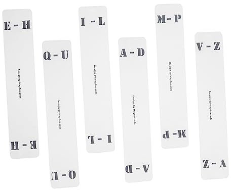 Ciieeo Acryl Schallplattenteiler 6 Stück Transparent Cd Kategorie Label Karteikarten Vinyl Organizer Für Schallplattenregal