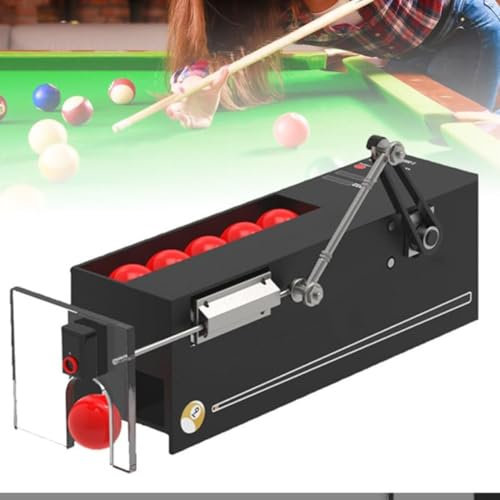 ZHPPED Automatische Snookerball-Trainingsmaschine, 600 Bälle/h Pool-Billardball-5-Punkte-Werfer-Spender, Billardball-Übungsmaschine, Snookerball-Werfer, Trainingsgerät