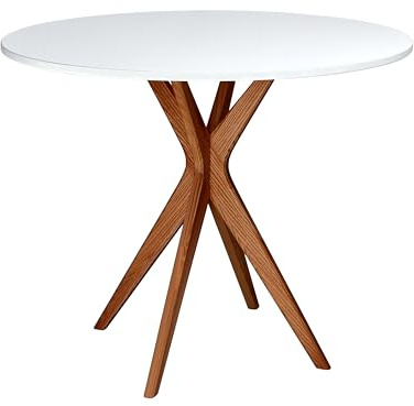 RAGABA JUBI Runder Esstisch 70cm Eiche Weiss