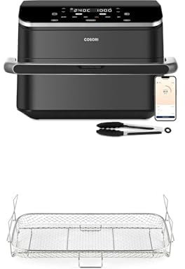 Cosori Dual Blaze TwinFry Heißluftfritteuse und spezieller Edelstahl-Grillrost