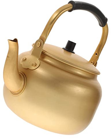 BESTOYARD Hervidor De Agua Pequeño De Aluminio Espesado Para Cocina Multiusos Hervidor De Agua Tetera Anti-escaldaduras Uso Fogones De Gas