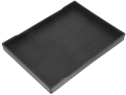 SEWOART Reptiliennapf Großer Futter und Wassernapf aus Unzerbrechlichem Material mit Holzmaserung Flach und Beschwert für Schildkröten Baden und Füttern Terrarienbedarf