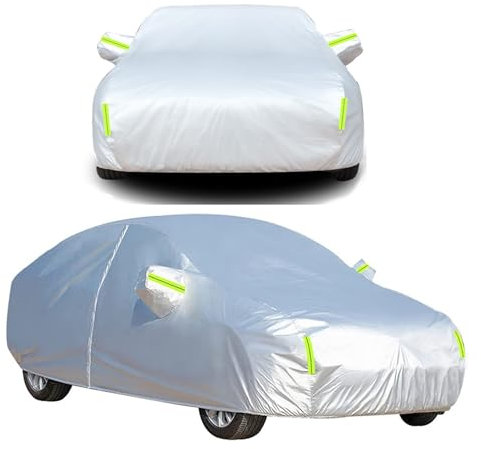 Autoabdeckung Wasserdicht für 𝖳𝗈𝗒𝗈𝗍𝖺 Yaris Cross SUV Autoschutzhülle Vollgarage Auto Abdeckplane Winter & Sommer Garage Staubdicht wetterfeste Autohülle Autoplane
