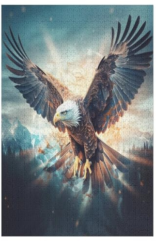 1000 Teile Puzzle Für Jungen Und Mädchen, Standard-Puzzles Adler, Familienspiele, 78×53cm