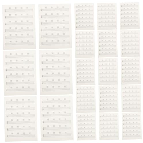 FRCOLOR 85stücke Gitarrennotenpapier Notenblätter Mit Leeren Notenlinien Notenheftpapier Schreibpapier Für Gitarren-tabulatur Unliniertes Gitarrentabulaturpapier Ersatz Für Übungseinheiten