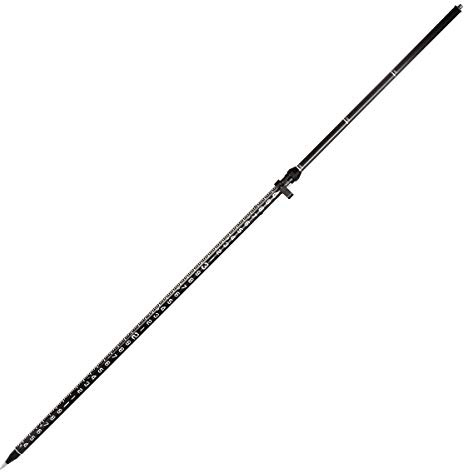 AdirPro 3-Position Snap-Lock Rover Rod | Lightweight Carbon Fiber GPS Pole | 1-Piece Design with Outer GT Graduations & 5/8 Threading | for RTK GPS/GNSS Land Surveying & Engineering