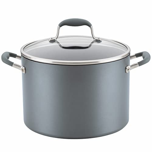 Anolon Advanced Home Hard-Anodized Nonstick Open Stock Cookware (10 Qt Stock Pot, Moonstone)