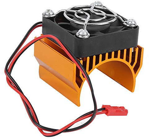 Dissipatore di Calore per Motore RC 1/10, Alette di Raffreddamento 36mm, per Motori 540/3650/3660/3670, Colore Rosso, Alta Efficienza