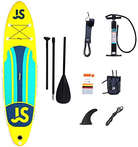 SHENGXUAN Aufblasbares Stand Up Paddle Board für Erwachsene und Jugendliche 335x85x15cm zum Paddeln Surf Control Rutschfestes Stehboot mit Surfbrett Aluminium-Paddel Rucksack Reparaturset Premium