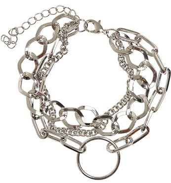 Urban Classics Unisex Ring Layering Bracelet L/XL silver