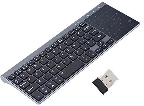 VBestLife Wireless 2.4G Keyboard - Universal Portable UltraSlim 59Key Wireless Keyboard with Touchpad for PC/Notebook/TV Box