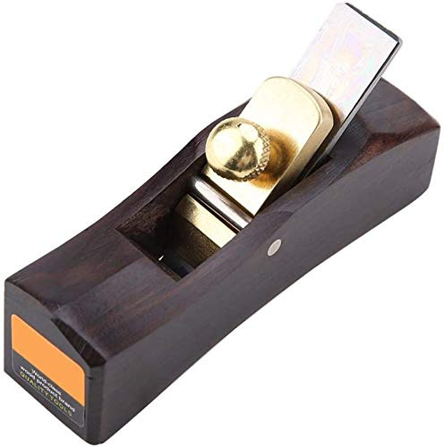 Mini Wood Planer Hand Tool, Pocket Plane, Tiny Ebony Plane for Wood,Small Hand Plane Wood Planer Woodcraft Tool, Perfect for Woodworking, Trimming, Surface Smoothing (E Arc bottom Plane)