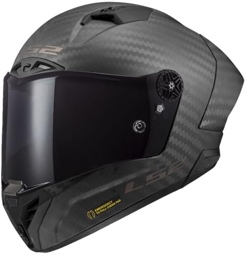 LS2, Integraler Motorradhelm THUNDER CARBON GP PRO FIM Matt Carbon, XL | Beschlaghemmend