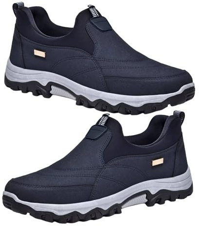 Scarpe Impermeabili Uomo Scarpe Slip-on Mocassini Scarpe Uomo Senza Lacci Scarpe Uomo Invernali Scarpe Ortopediche Uomo Scarpe Uomo Invernali,Blu,43/265mm