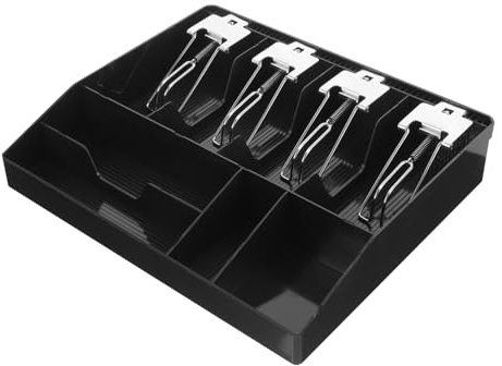 STOBOK Cassetto Portadenaro Accessorio Registratore Di Cassa Cassetto Portadenaro Per Piccole Imprese Vassoio Portadenaro