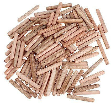 PartyKindom 300pièces Dowel Bois Connecteurs Bois Pour Mobilier Réparations De Meubles Et Assemblage De Chaises Flûtées Et Chanfreinées Pour Colles