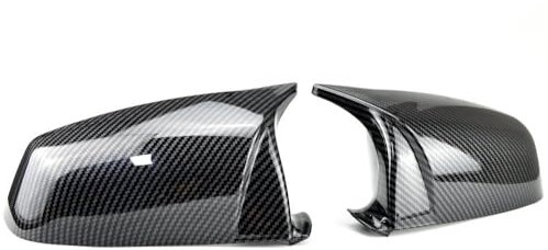 Spiegelkappen Seitenspiegelkappen Carbon Fiber Auto Rückansicht Tür Flügel Spiegel Seite Spiegel Abdeckung Kappen Shell Fall Für E60 Für E61 Für E63 Für E64 Für 5 Serie 10-15 Seitenspiegelkappen