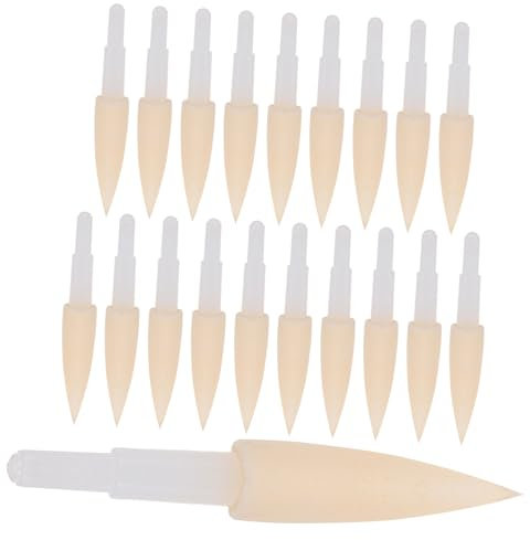 HOODANCOS 20stücke Weiche Schwammstiftspitzen Ersatzspitzen Pinselstifte Kalligraphie Stiftteile Vielseitig Für Traditionelle Und Moderne Schriftkunst