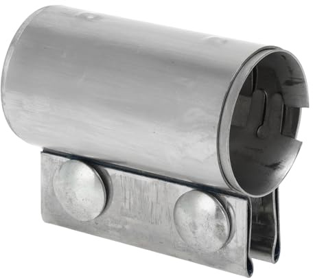 Hihaha Exhaust Pipe Clamp Durable Stainless Steel 1.65 87mm Silver Tone | Exhaust Muffler Tube Joint, For Car Truck, Durable, Direct Replacement, 1.65x3.43, for most cars/trucks/SUVs