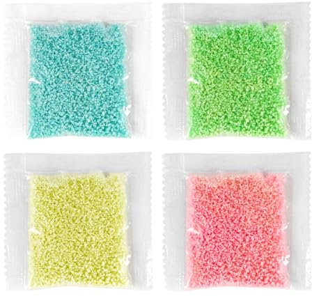 VOANZO Luminous Sand 4 Bags 10g Bag Reusable Luminous Sand Aquarium Sand Diy Luminous Stone Wishing Bottle Decorative Gravel For Home And Fairy Garden Decoration