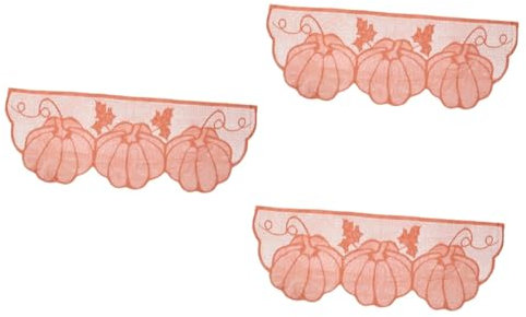 Ciieeo 3 Pcs Lace Table Flag Thanksgiving Table Cover Large Size Easy to Clean