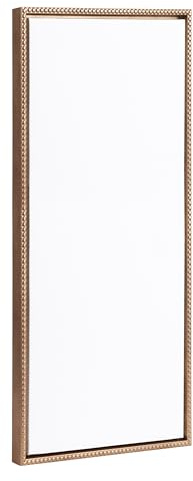 Kate and Laurel Sylvie Blank Framed Canvas Wall Art, 18x40 Gold Beaded, Vintage Modern Empty Canvas for Paint-Your-Own Art, Ready to Paint Premium Canvas Already Framed