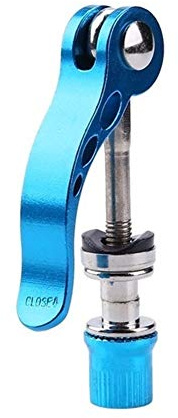 Bike Cierre Sillín,Abrazadera de Sillín Asiento 2 piezas for bicicleta de liberación rápida abrazadera del poste Tija de sillín del pincho perno de aleación de aluminio de bicicletas de montaña tubo d