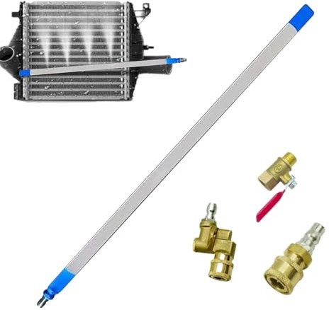 Kühlerreinigungsstab, 4500 PSI Kühlerspül- Und Reinigungswerkzeug, Tragbares Auto-Wassertank-Reinigungswerkzeug, Kühler-Hochdruckreinigerstab für Die Reinigung Von LKWs Und Wohnmobilen