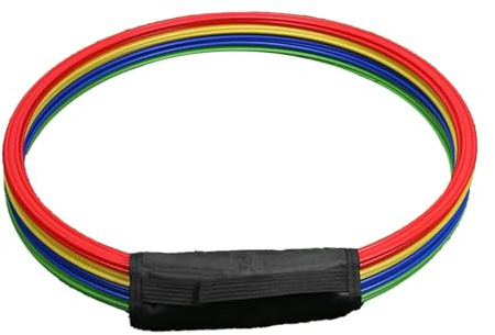 LeeQinersw 12 Stück Agility Ringe Geschicklichkeitsreifen Koordinationsringe Trainingsringe Sprungringe Aus Widerstandsfähigem PP Material für Sportplatz Schulho