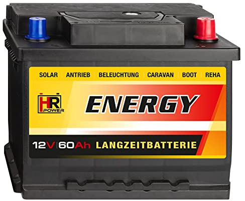 HR Solarbatterie 12V 60Ah für Caravan, Boot, Hobby & Freizeit