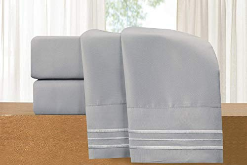 Elegant Comfort Juego de sábanas de Lujo de 4 Piezas, Ropa de Cama de Lujo de 1500 Hilos, Microfibra de Calidad egipcia, Resistente a Las Arrugas, Fresca y Transpirable, fácil de Ajustar, tamaño