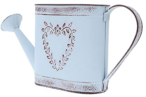 Antike Gießkanne aus Eisen im Vintage Landhausstil als Vase