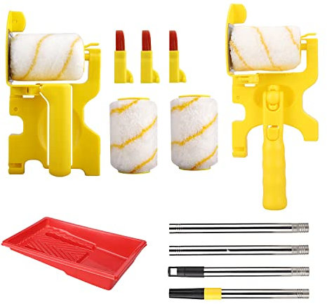 ZYLLZY Multifunctional Paint Roller Brush,Hand-held Clean-Cut Paint Edger Roller Brush Clean Edge Corner Paint Roller Brushes for Wall Ceilings DIY Indoor and Outdoor Painting