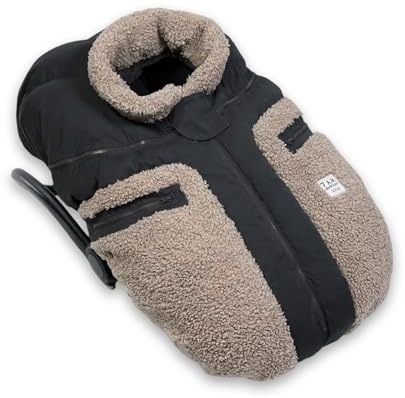 7 AM Enfant Car Seat Covers - Swaddle Baby Cover for Boys & Girls, Rain & Snow Repellent, Breathable Windproof, Center Zipper, Universal Fit for Infant Car Seat | (0-12M)