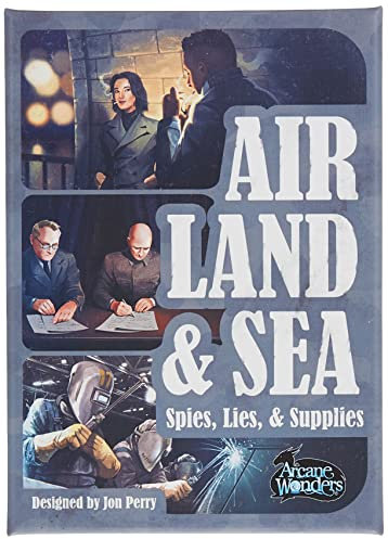 Arcane Wonders | Air Land & Sea: Spies Lies & Supplies | Board Game | Ages 14+ | 2-4 Players | 15-30 Minutes Playing Time
