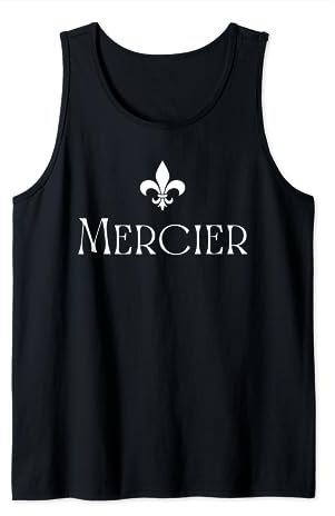 Mercier Nachname Französischer Familienname Heraldische Lilie Blume Tank Top