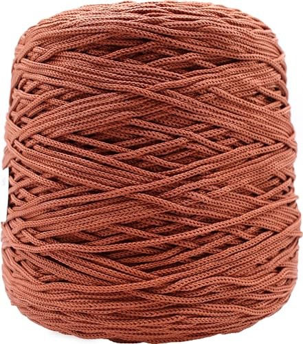 Cordino Thai 500 gr 100% polipropilene borsa uncinetto uncinetto 3,5/4 VARI COLORI lurex glitter (57 RUGGINE)