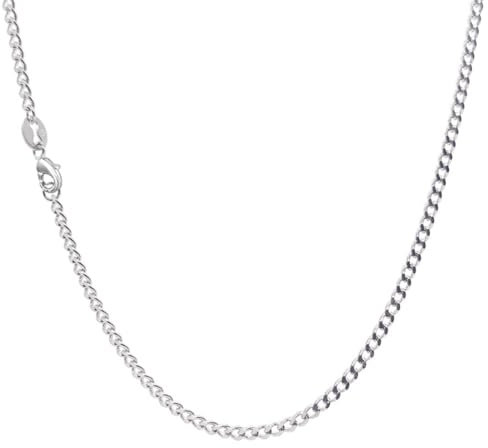 XUEBAIFU Silberkette Damen Silber 925 Halskette Panzerkette Kette Damen Herren 2mm Breite 40cm Länge