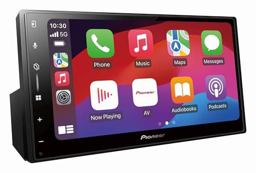 Pioneer SPH-DA97DAN-UNI - Media center 1DIN, pannello touch capacitivo da 9.0, con Wi-Fi, Bluetooth, Apple CarPlay, Android Auto e DAB+, con antenna DAB