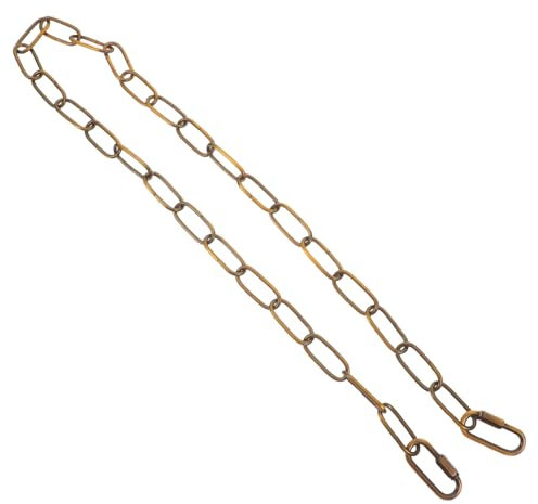 GALPADA Cadena Colgante Para Lámpara De Araña De Hierro Con Cierres De Seguridad, Color Oro Antiguo, Longitud Ajustable 3x0,9 M, Accesorios De Iluminación Para Sala, Comedor y Dormitorio