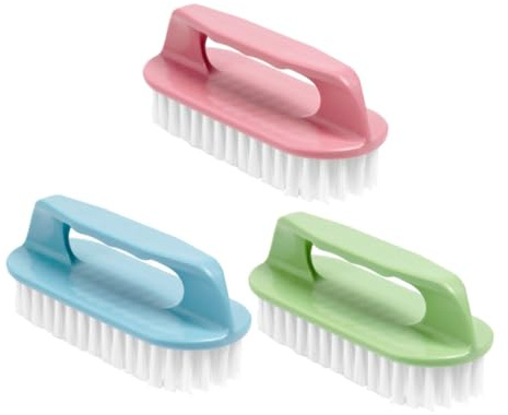 Holibanna 3pcs Soft Bristle Shoe Cleaning Brush Set, Laundry Scrub Brushes for Shoes and Clothes, Plastic Handle Household Cleaning Tool for Home Use