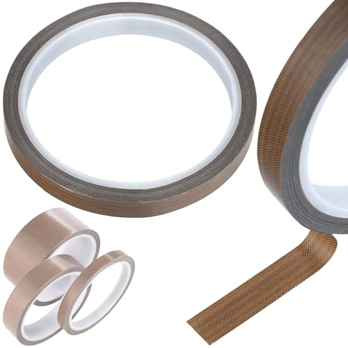 Rosfix PTFE teflonband – värmeskyddsband 30 mm x 10 m | Temperaturbeständigt från -70 °C till +300 °C | glasfiberförstärkt | Användning för svetsutrustning | isoleringstejp