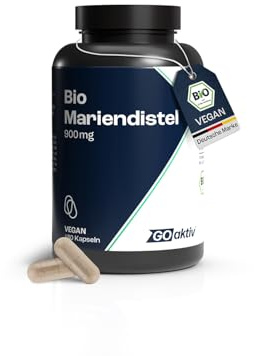 GOaktiv Bio Mariendistel Kapseln – 900 mg Silymarin pro Dosis – hochwertige pflanzliche Ergänzung für bewusste Ernährung – vegan & ohne Zusatzstoffe – praktische Anwendung im Alltag – 180 Kapseln