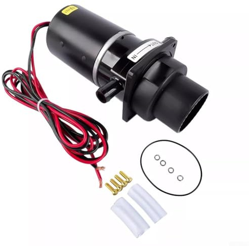 Yuanpgky Set motore con pompa maceratore per WC marino, per WC elettrici Jabsco serie 37010, kit di ricambio da 12 V, per barca, yacht, camper, sistema di scarico della cabina